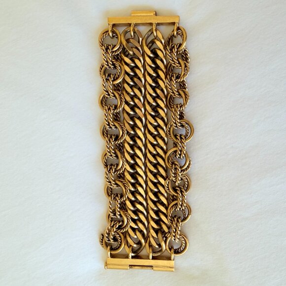 Gold Layered Chain Bracelet - Picture 2 of 7